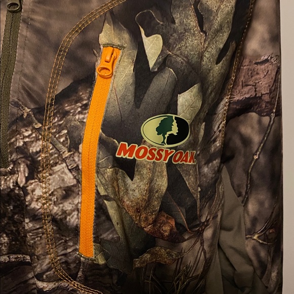 Mossy Oak Camouflage Long Sleeve Shirt with Olive Accents - Picture 3 of 6